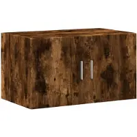 vidaXL Wandkast 70x42,5x40 cm bewerkt hout gerookt eikenkleurig