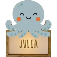 Vintiun Octopus dieren lamp - - Duurzaam hout - Kinderen & Baby's