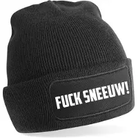 Beechfield Fuck Sneeuw! Warme Wintermuts | Beanie | Muts | Winter | Kou | Koud | Tekst | Cadeau | Apres Ski | Wintersport | Skimuts | Verzending binnen 24 uur!
