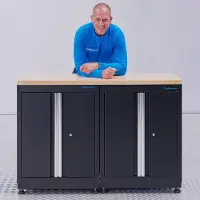 Datona Basic werkbank met eikenhouten werkblad - 136 cm