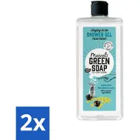 Marcel's Green Soap 2 x - Douchegel - Mimosa & Zwarte Bes - Verzorgend & zacht - 300 ml - Douchegel - Mimosa - Zwarte Bes - Biologische Douchegel - Vegan Douchegel