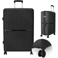 Solier TORIDE 27” – Grote XL reiskoffer – Zwart – Hardcase van PP – 8 zwenkwielen 360°