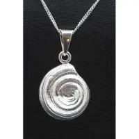 MOOYE ® - Collectie Zilveren Slakkenhuis middel ketting hanger