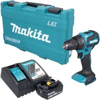 Makita DDF 490 RT1K accuboormachine 18 V 65 Nm borstelloos + 1x accu 5,0 Ah + oplader + koffer
