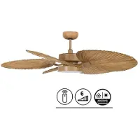Lucci air Plafondventilator Bali Naturel incl. 18Watt Led Ø 132cm