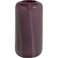 Woood glazen vaas 40x20x20 cm - paars