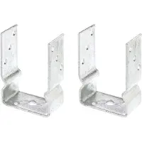 Alberts 2 x U-paaldrager, 101x150 mm, thermisch verzinkt, voor opschroeven, diepte 60 mm