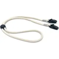 Snq Winddichte Hoedkoord met Verstelbare Kinband en Klemmen - 70 cm - Hoedhouder voor Reizen - Stevige Bevestiging - Geschikt voor Alle Hoeden - gebroken wit