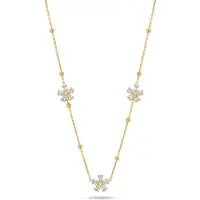 Yehwang Flora - Bloemen Ketting - Goud - Stainless Steel - -