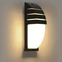 Riserva LED Wandlamp Zwart - 12W - Warm Wit 3000K - Moderne Aluminium Wandlamp voor Hal, Trap, Gang en Balkon