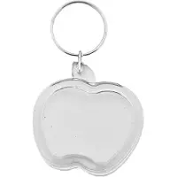 Combicraft Plexiglas sleutelhanger blanco appel 40x45mm - 25 stuks