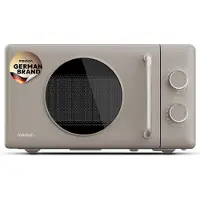 Medion Retro magnetron met grill - 20 L - donkergrijs | 800 watt, 5 vermogensstanden, 3 combiprogramma’s, timer, ontdooifunctie, MD100119