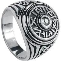 EtNox Ring - Secret Signs - voor Vrouwen - zilverkleurig - Maat 65