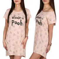 Sarcia.eu DISNEY Winnie de Poeh Dames nachthemd, 100% KATOEN, slaapshirt VOOR DE ZOMER S