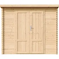 Timbela M310F1 - Houten tuinhuis - 2,63 m² - 142x239xH200 cm - zonder vloer