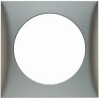 Berker Afdekraam Flow 1-Vaks RVS Mat Gelakt