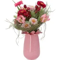 Maxifleur Kunstplanten Kunstboeket Inge Dordrecht 35 cm roze
