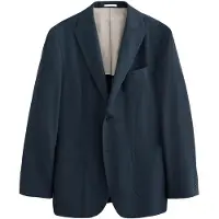 Next - Heren - N. Premium blazer met textuur van TENCEL-lyocell en linnen - Blauw