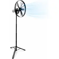 Caliber Draadloze ventilator met Standaard - Kantelbaar en Draaibaar - Fluisterstil en krachtig - 2 Standen - Inclusief LED Lamp - Accu niet meegeleverd - Werkt met PowerSnap Accu Platform (CPS-FAN)