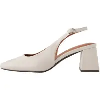 Next - Dames - Forever Comfort pumps met hielbandje, blokhak en vierkante neus - Wit
