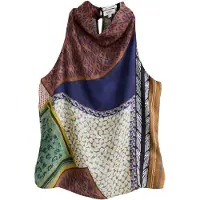 Next Top 'N. Premium' lichtbeige / donkerblauw / bruin / smaragd