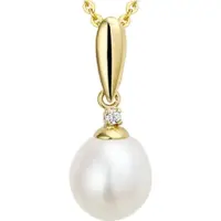 Marie-Celeste Marie Celeste hanger parel en zirkonia 14 x 8,5 mm - Goud
