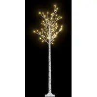 vidaXL Kerstboom wilg met 200 warmwitte LED's binnen en buiten 1,8 m