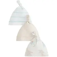 Next - Jongens - Set van 3 babymutsjes met strikjes - Crème
