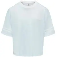 ONLY KIDS GIRL T-shirt met backprint - lichtblauw Meisjes Polyester Ronde hals - maat 122/128