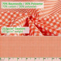 ANRO Tafelkleed Vichy rood Ovaal 240x140cm Rechte rand Afwasbaar Waterafstotend Binnen & Buiten
