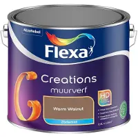 Flexa - Creations Muurverf Zijdemat - Warm Walnut - Mengverf - 2,5 L
