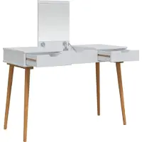 vidaXL Kaptafel FAUSKE Wit 112 x 50 x 78 cm