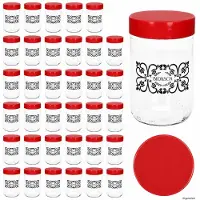 MamboCat 36-delige set bewaarglas IDA met kunststof deksel rood – 24869