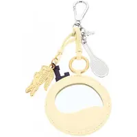 Lacoste sleutelhanger Mirror Racket Croc Charm Poussin Lichtgeel