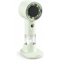 VHV - Handventilator - Mini ventilator - Draagbare ventilator - Met watervernevelaar - 3 snelheden - Oplaadbaar - USB - Voor op reis, kantoor en vakantie - 15.6 cm - Groen