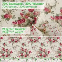 ANRO Tafelkleed Rozen Ovaal 280x140cm Met sierband Afwasbaar Waterafstotend Binnen & Buiten