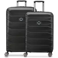 DELSEY PARIS Meteor-kofferset met 4 wielen, M+L, met uitbreidingsplooi zwart