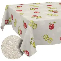 ANRO Tafelkleed Appels Meerkleurig 280x140cm Met sierband Afwasbaar Waterafstotend Binnen & Buiten