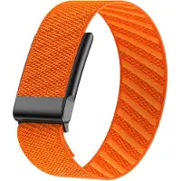 Strap-it Gebreid bandje Nylon geschikt voor WHOOP MG - Oranje