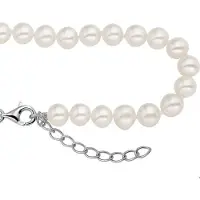 The Jewelry Collection Armband Parel 6,5 mm 18 + 3 cm - Zilver