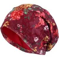 JeiibrZui Chemo Mutsen Dames - Zomer Slouchy Turban - 1 Stuks - Ademend Kant Katoen - Zacht Hoofddoek Voor Haarverlies