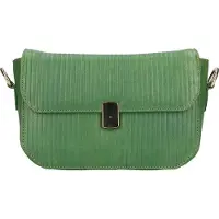 LEATHER DESIGN Crossbody Schoudertas Lily Groen
