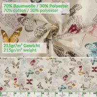 ANRO Tafelkleed Vlinders Meerkleurig 180x140cm Met sierband Afwasbaar Waterafstotend Binnen & Buiten
