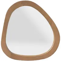 Starfurn Organische spiegel Lou Licht mango Mangohout 43 cm
