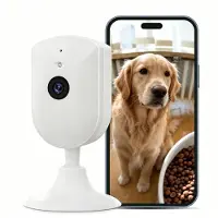Zree 4MP bewakingscamera voor binnenshuis met nachtzicht, wifi, indoorcamera, hondencamera, tweeweg-audio, 2,4 GHz wifi, PIR-bewegingsdetectie voor baby’s en huisdieren
