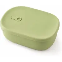 VHV - Lunchbox met 3 Vakken 1000 ml - Bento Brooddoos met Ventiel - Compacte Maaltijdbox voor Werk, School en Onderweg - Lichtgroen