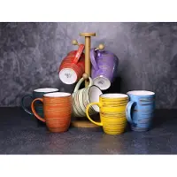 Wilmax Becher 460 ml Color Boom Spiral Set (6 Stück) WL-669237/A6