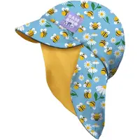 Bambino Mio Baby UV-zonnehoedje UPF 40+ omkeerbaar met nekbescherming – Bijenmotief