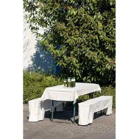 2lif Beer Tableset Vlamvertragend champagne 2460 1st 100x260cm/ 2st 220x25x45cm