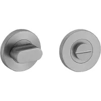 Intergriff Rozet met toilet / badkamersluiting 53,5x8,5 mm gun metal PVD gecoat